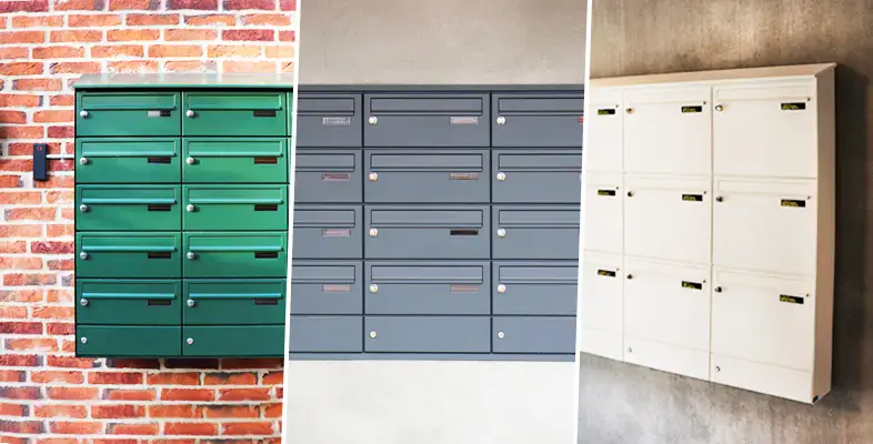 Digitale postkasseanlæg ved Thrige-Firkanten i Odense