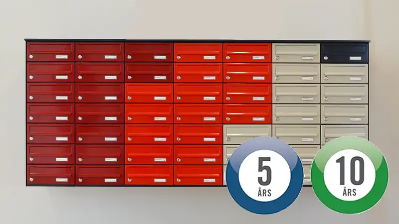 Skræddersyet postkasseanlæg til arkitekten