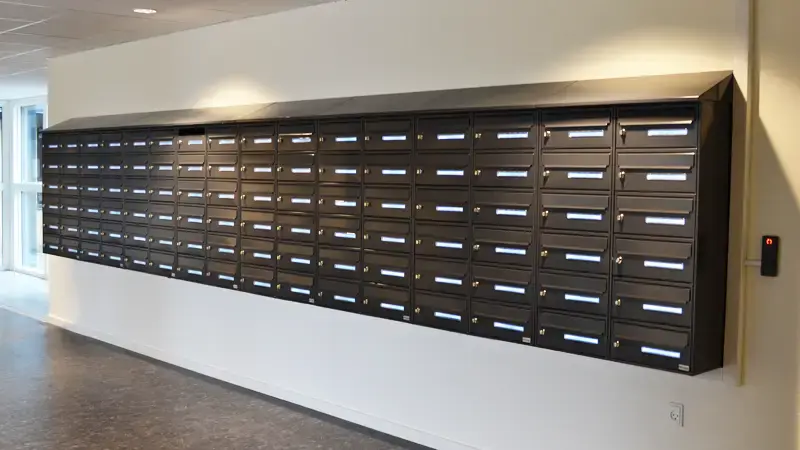Digitalt postkassesystem til kollegie på Gøteborg Allé i Aarhus