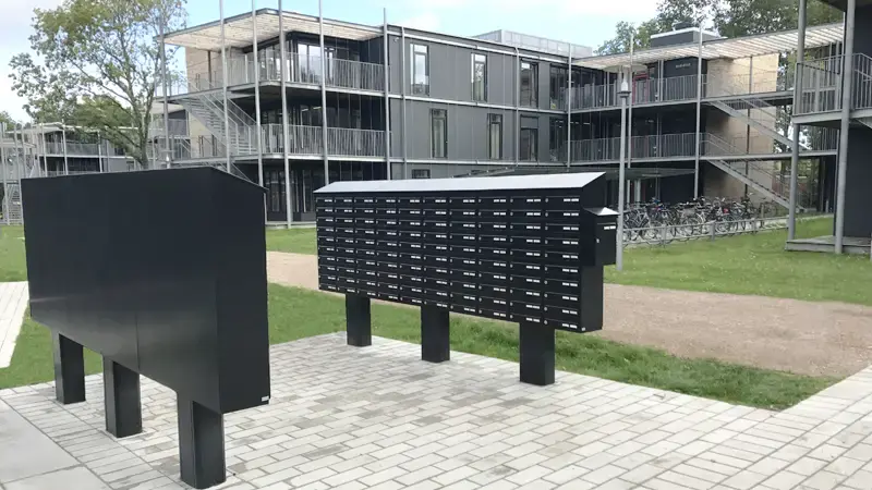 Postkassesystemer til Hempel Kollegie i Lyngby
